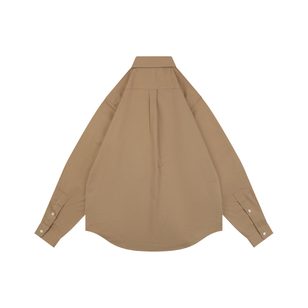 Loewe Small Floral Emblem Long-Sleeve Shirt in Khaki