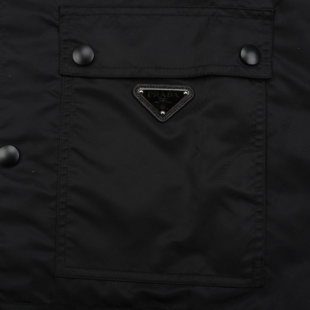 Prada 25FW Black Two-Pocket Triangle Logo Jacket