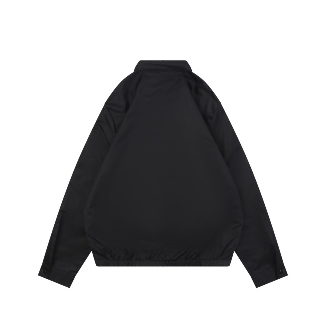 Prada 25FW Black Two-Pocket Triangle Logo Jacket