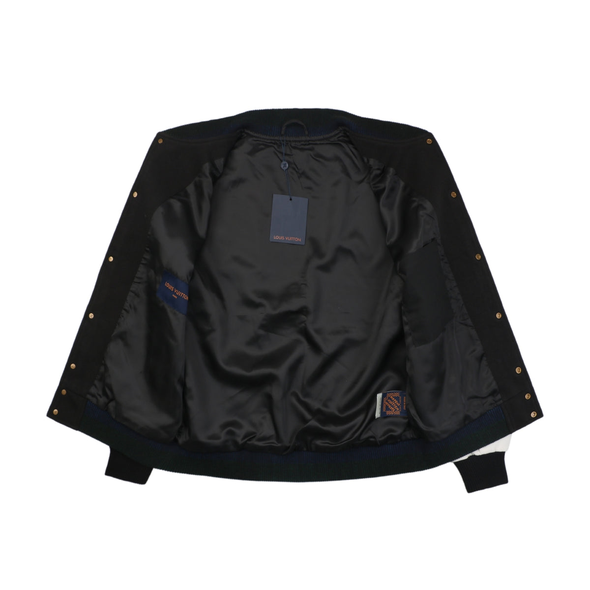 Louis Vuitton Pont Neuf Black and White Varsity Jacket