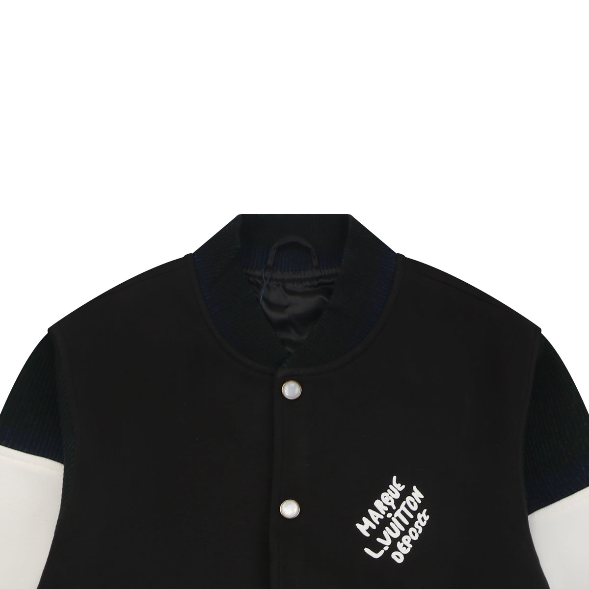 Louis Vuitton Pont Neuf Black and White Varsity Jacket
