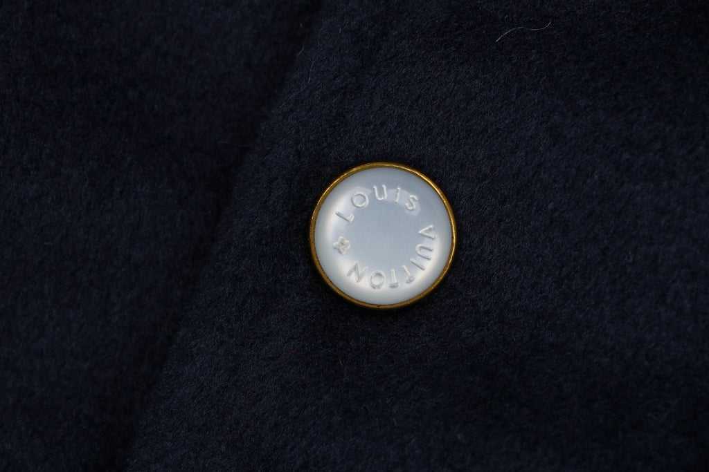 Louis Vuitton Pont Neuf Navy and White Varsity Jacket