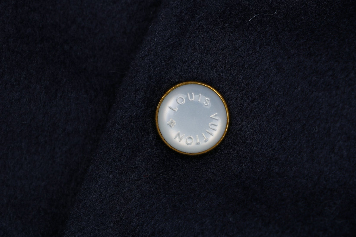 Louis Vuitton Pont Neuf Navy and White Varsity Jacket