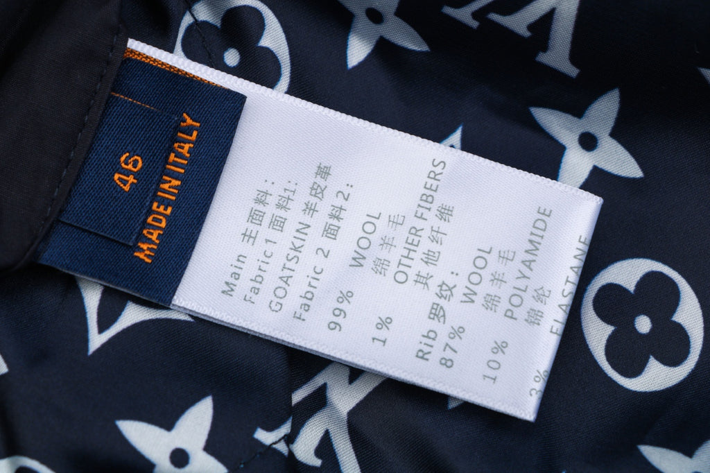 Louis Vuitton Pont Neuf Navy and White Varsity Jacket