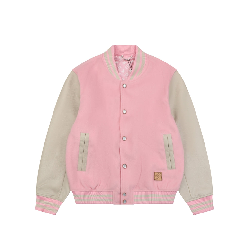 Louis Vuitton Pont Neuf Pink Varsity Jacket