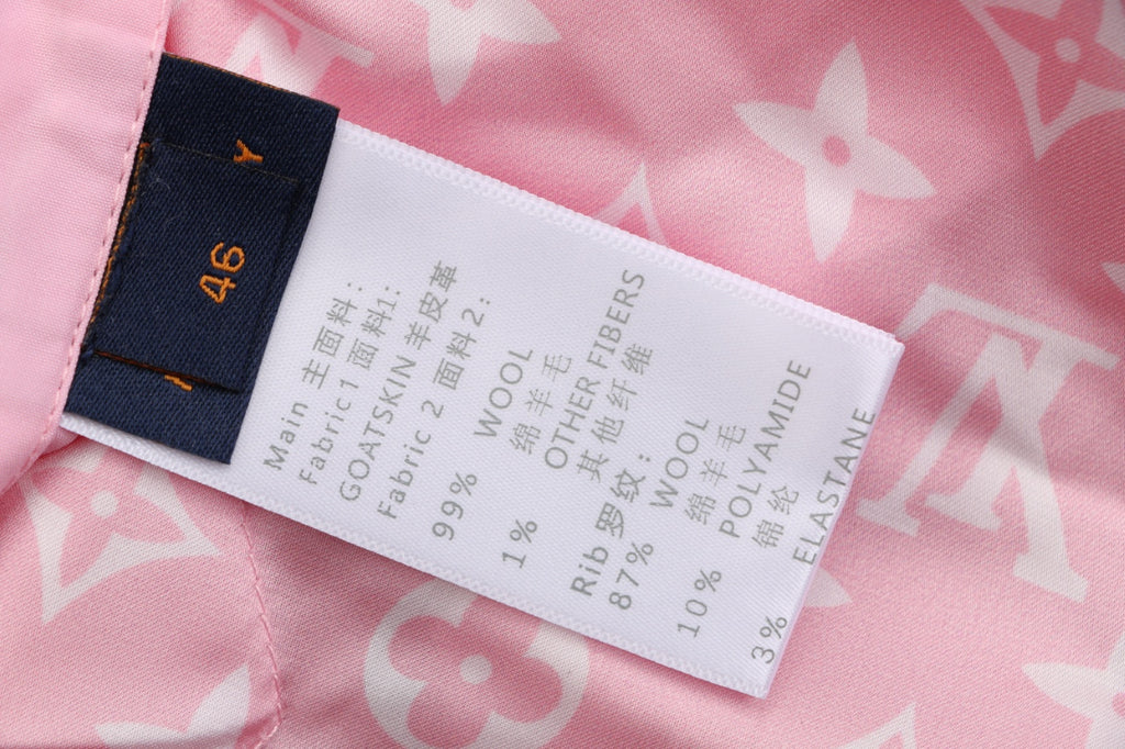 Louis Vuitton Pont Neuf Pink Varsity Jacket