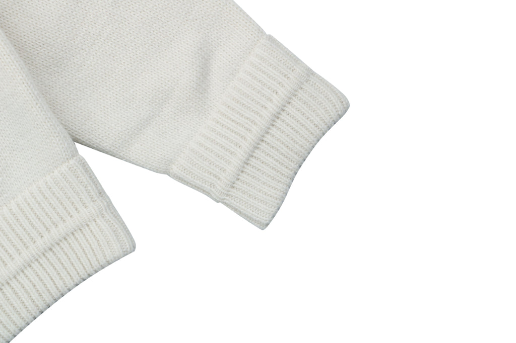 Louis Vuitton Monogram Letter Patch Hooded Sweater in Ivory