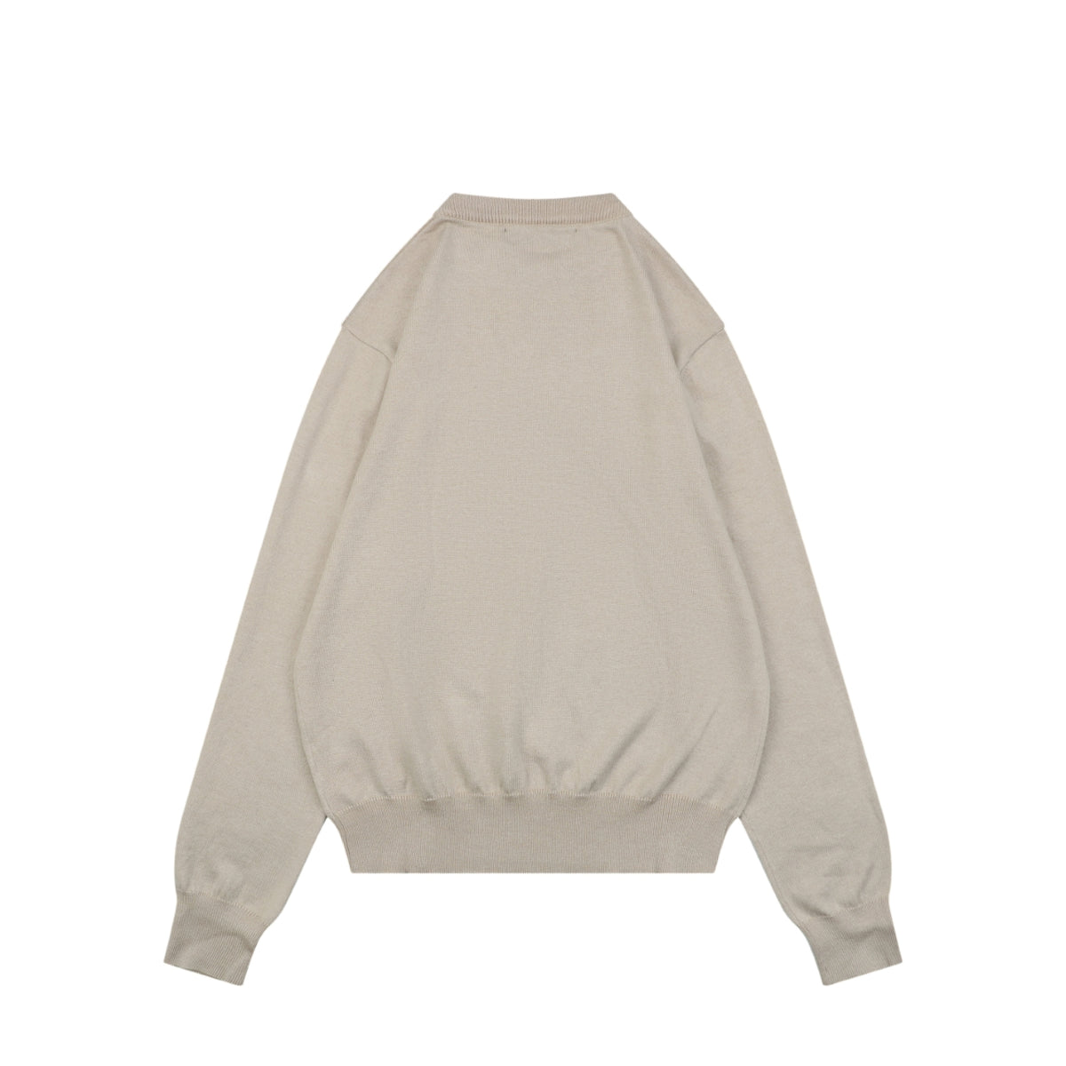 Louis Vuitton Leaf-Shaped Monogram Patch Crewneck Sweater in Beige