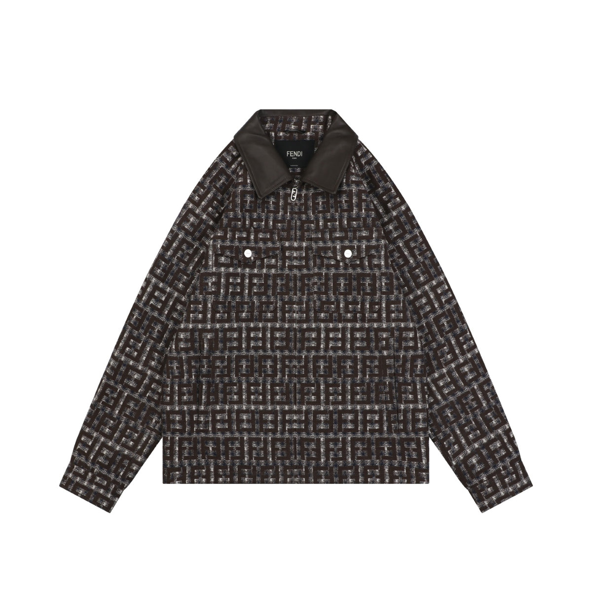 Fendi FF Houndstooth-Style Pattern Jacket