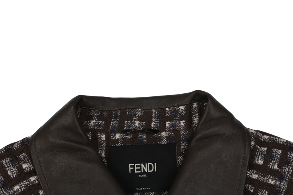 Fendi FF Houndstooth-Style Pattern Jacket