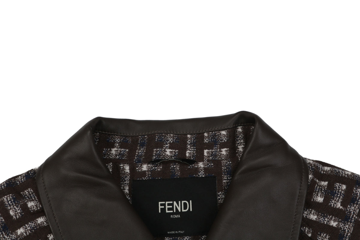 Fendi FF Houndstooth-Style Pattern Jacket