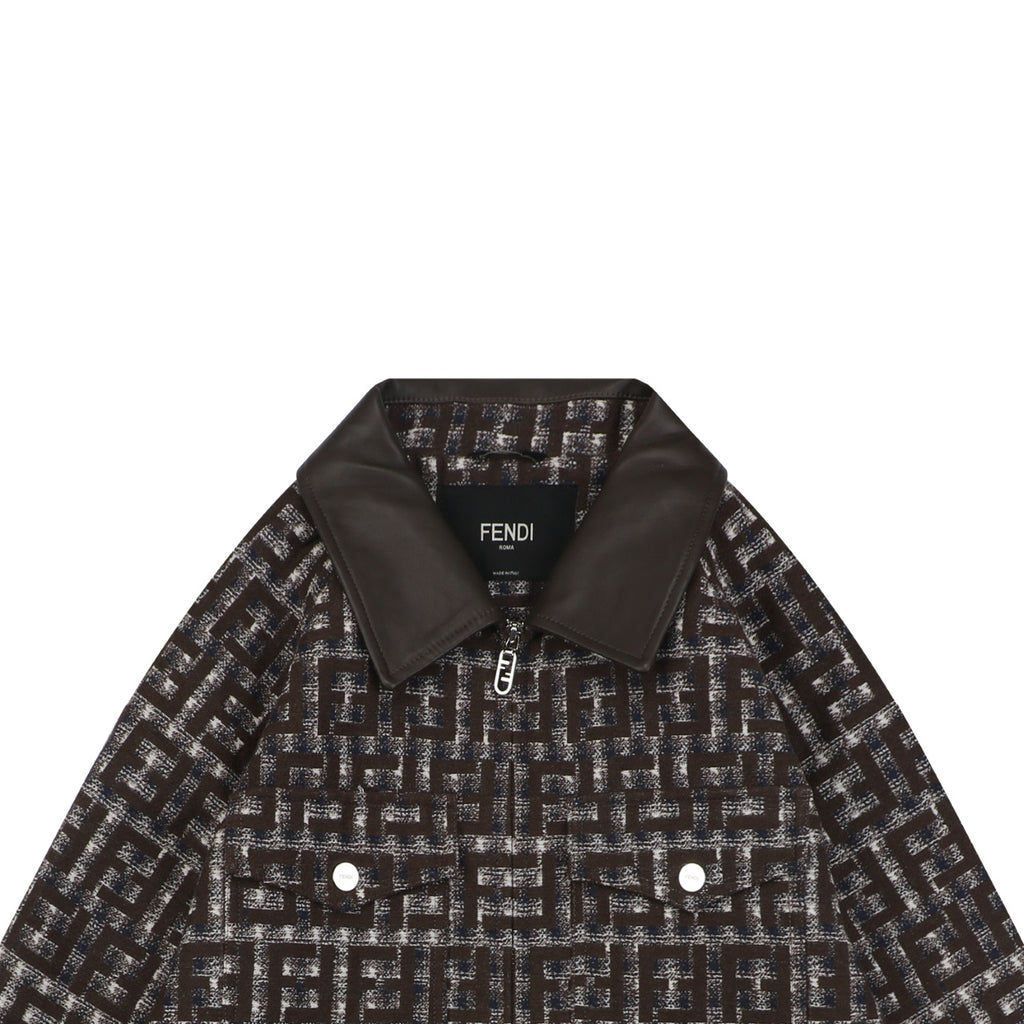 Fendi FF Houndstooth-Style Pattern Jacket