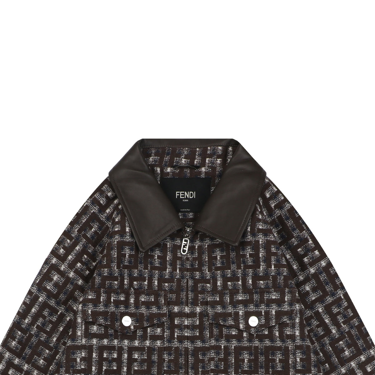 Fendi FF Houndstooth-Style Pattern Jacket