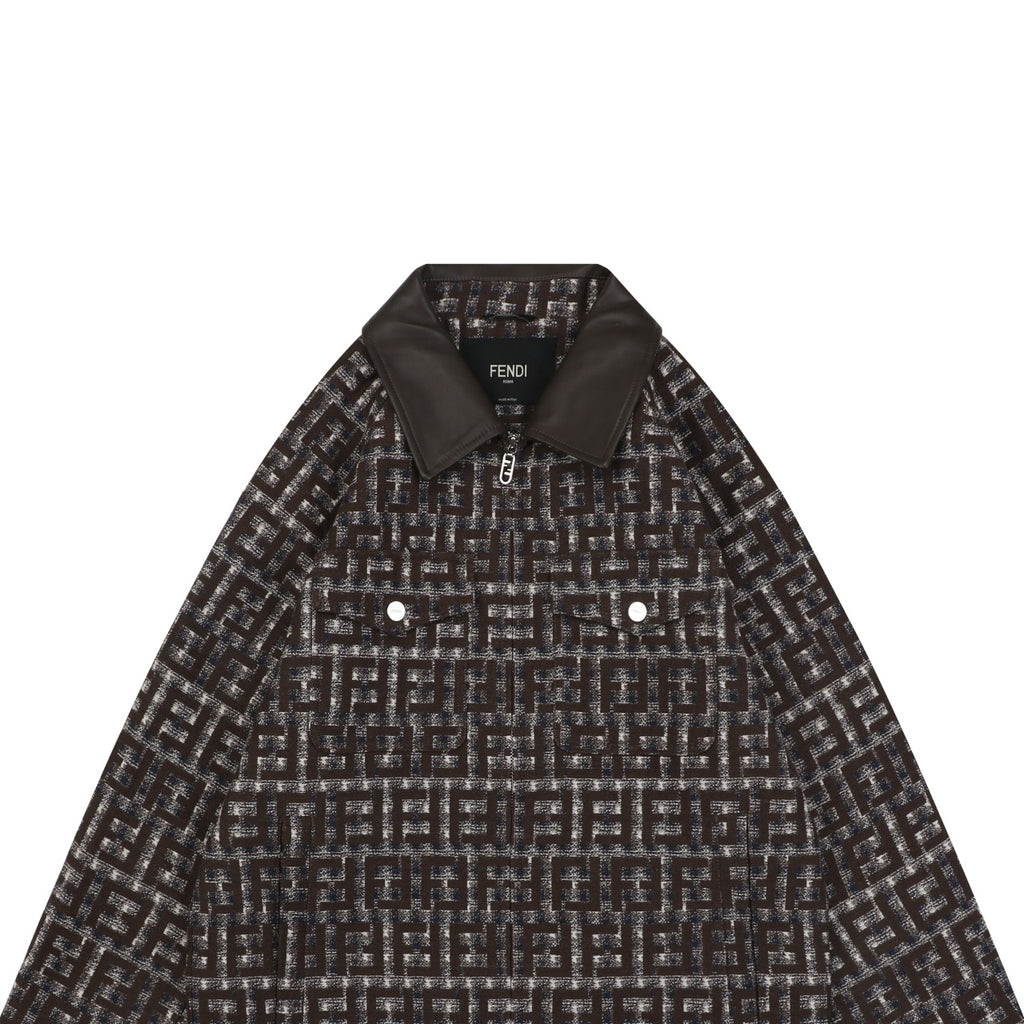 Fendi FF Houndstooth-Style Pattern Jacket
