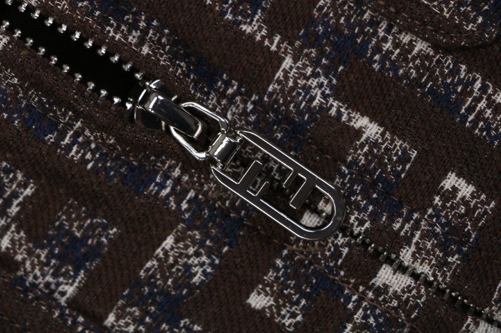 Fendi FF Houndstooth-Style Pattern Jacket