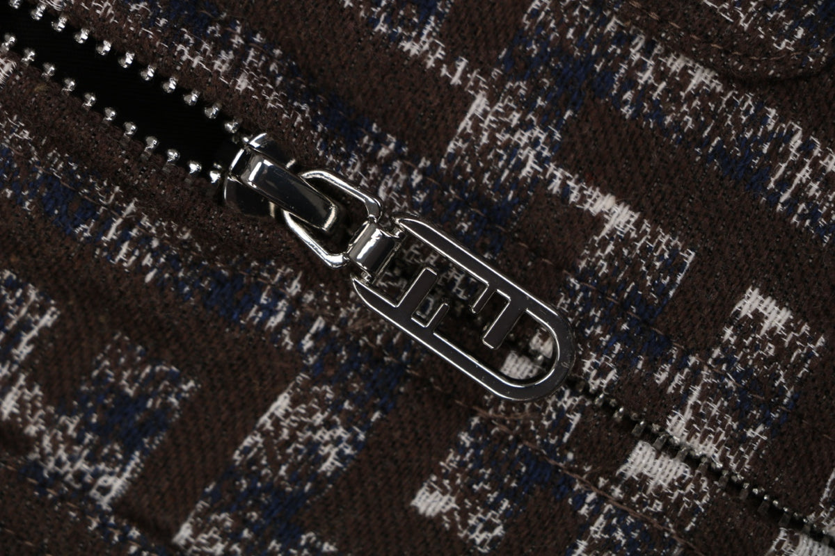 Fendi FF Houndstooth-Style Pattern Jacket