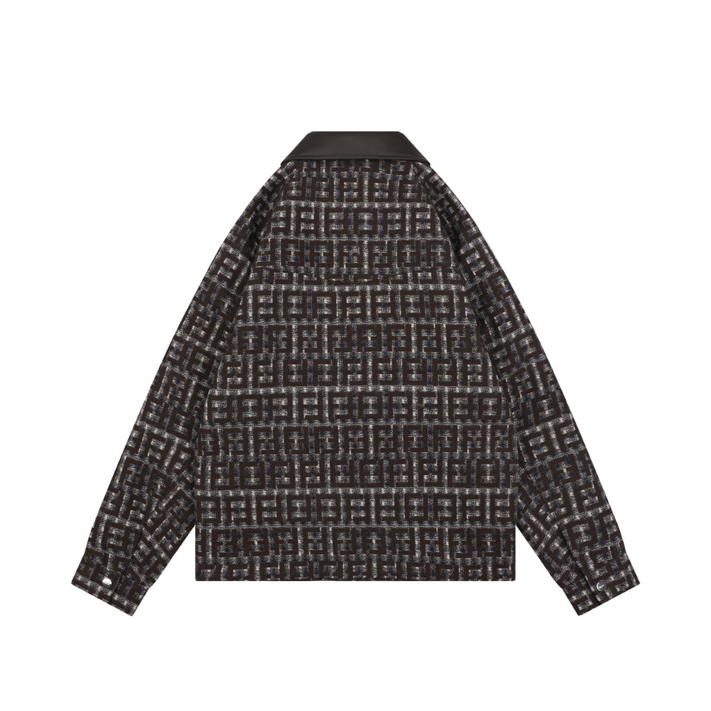 Fendi FF Houndstooth-Style Pattern Jacket