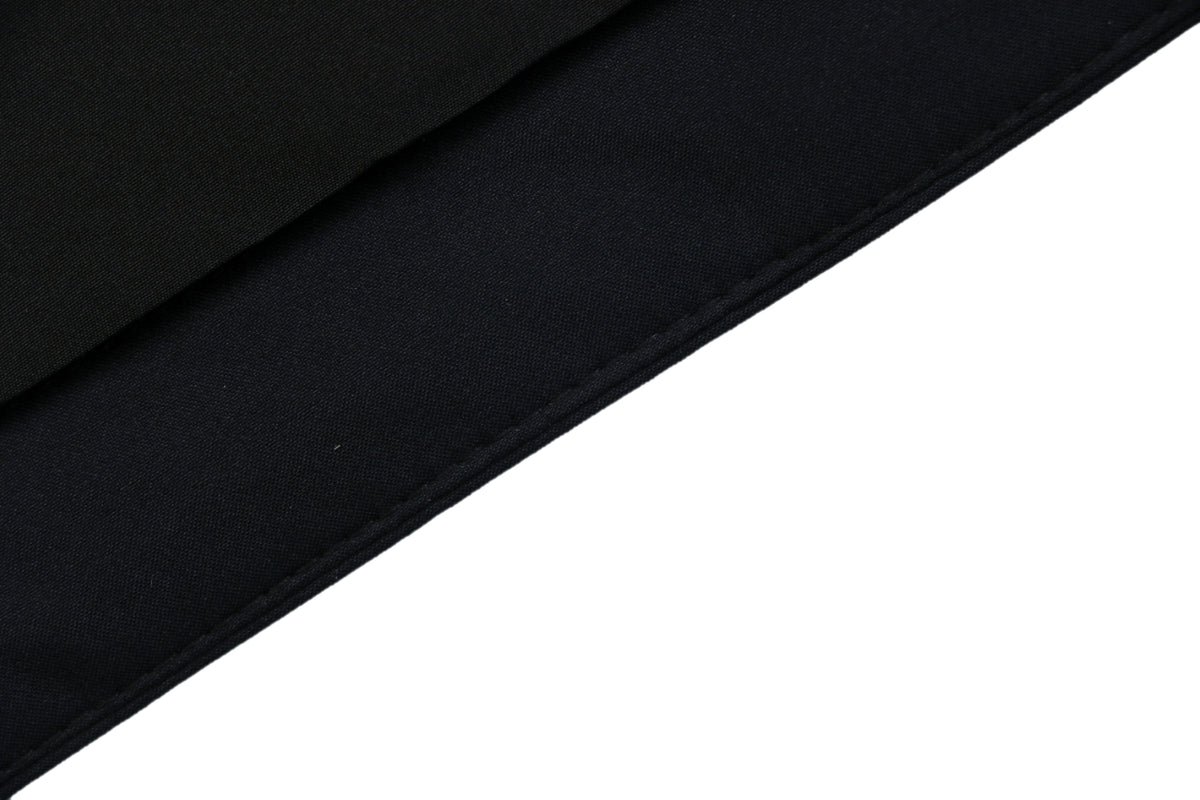 Moncler Black Tonal-Pattern Hooded Jacket with Subtle Lettering